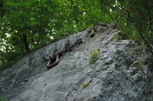 Huge anchor at Pod Sušo.  Photo by Marina Jašić